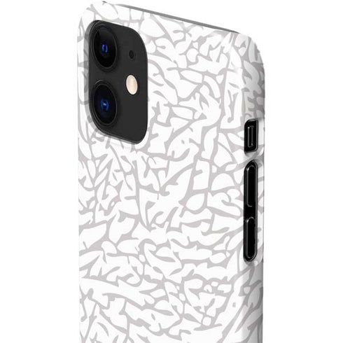 Elephant Print White iPhone 12 Mini Lite Case