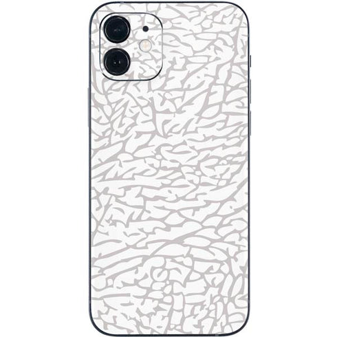 Elephant Print White iPhone 12 Mini Skin