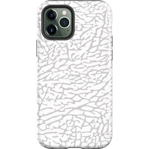 Elephant Print White iPhone 12 Pro Impact Case