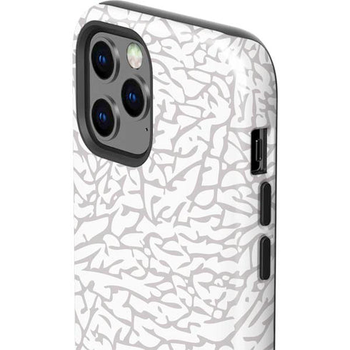 Elephant Print White iPhone 12 Pro Impact Case