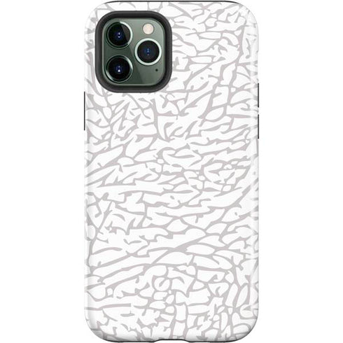 Elephant Print White iPhone 12 Pro Max Impact Case