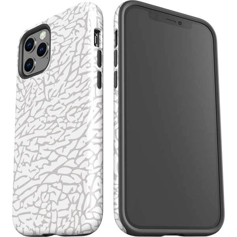 Elephant Print White iPhone 12 Pro Max Impact Case