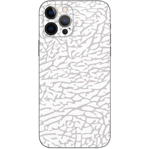 Elephant Print White iPhone 12 Pro Skin