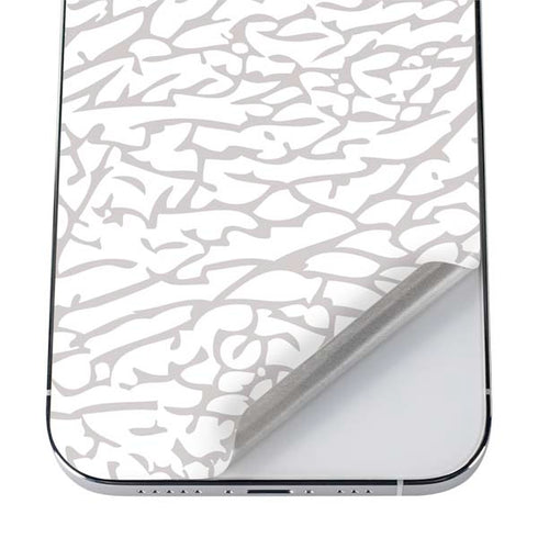 Elephant Print White iPhone 12 Pro Skin