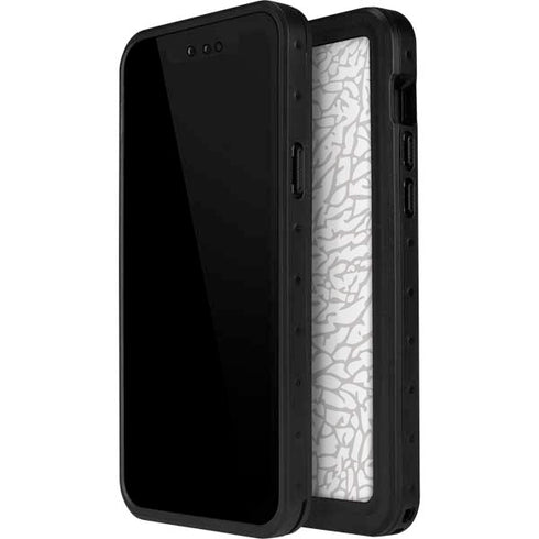 Elephant Print White iPhone 12 Pro Waterproof Case