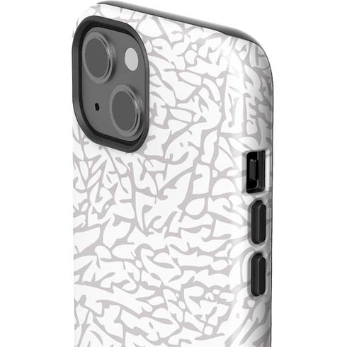 Elephant Print White iPhone 13 Impact Case