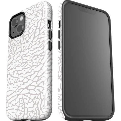 Elephant Print White iPhone 13 Impact Case