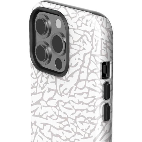 Elephant Print White iPhone 13 Pro Impact Case