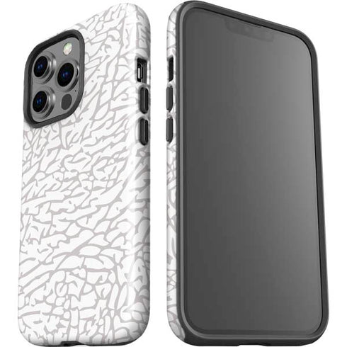 Elephant Print White iPhone 13 Pro Impact Case