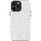 Elephant Print White iPhone 13 Pro Max Impact Case