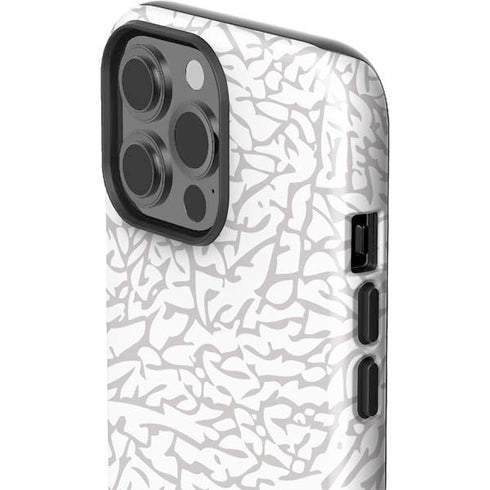 Elephant Print White iPhone 13 Pro Max Impact Case
