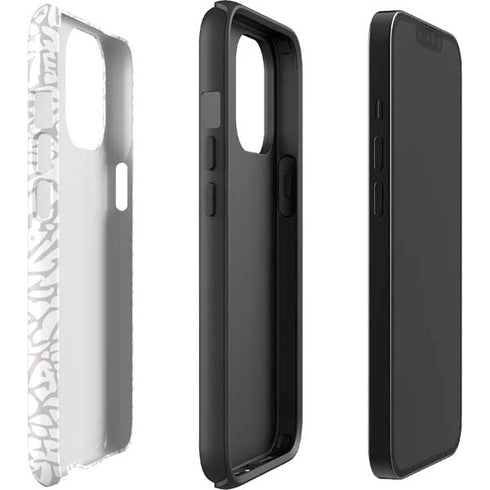 Elephant Print White iPhone 13 Pro Max Impact Case