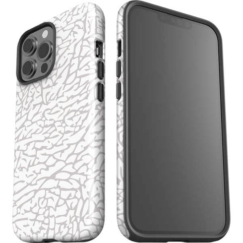 Elephant Print White iPhone 13 Pro Max Impact Case