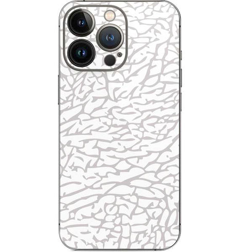 Elephant Print White iPhone 13 Pro Skin