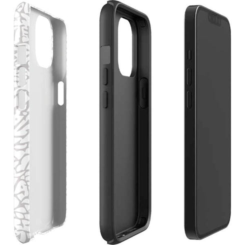 Elephant Print White iPhone 14 Impact Case