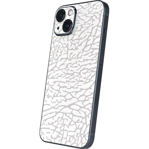 Elephant Print White iPhone 14 Plus Skin