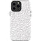 Elephant Print White iPhone 14 Pro Max Impact Case