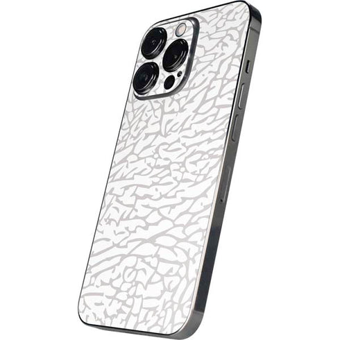Elephant Print White iPhone 14 Pro Max Skin