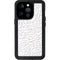 Elephant Print White iPhone 14 Pro Waterproof Case