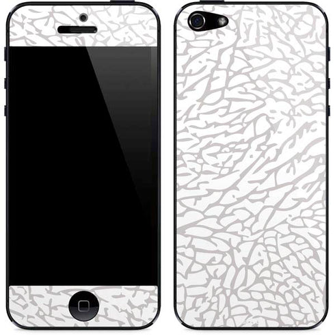 Elephant Print White iPhone 5/5s/5SE Skin