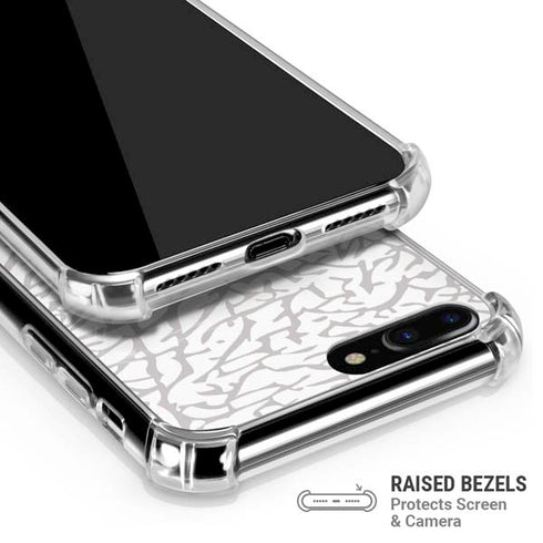 Elephant Print White iPhone 7/8 Plus Clear Case