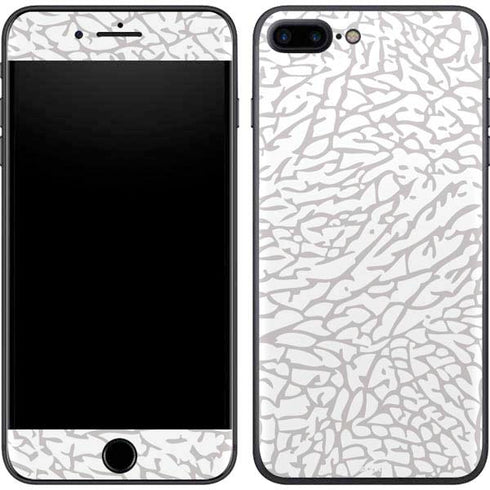 Elephant Print White iPhone 8 Plus Skin