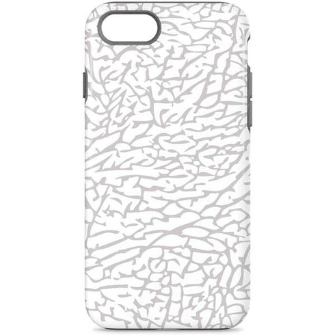 Elephant Print White iPhone 8 Pro Case