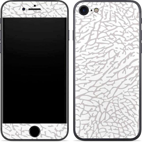 Elephant Print White iPhone 8 Skin