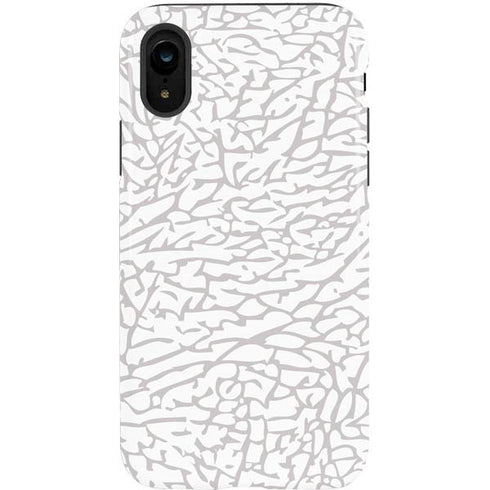 Elephant Print White iPhone XR Pro Case