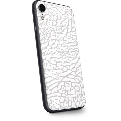 Elephant Print White iPhone XR Skin