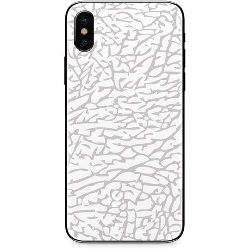 Elephant Print White iPhone XS Max Skin