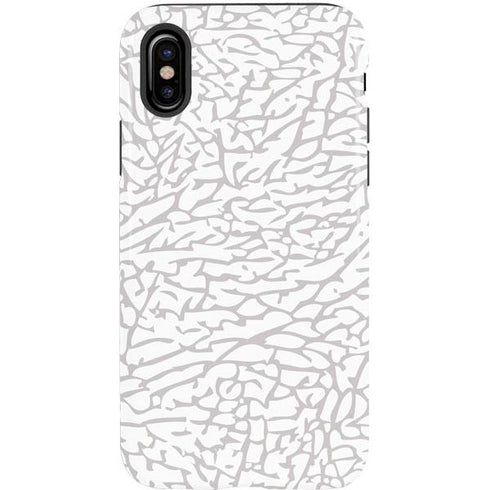 Elephant Print White iPhone XS Pro Case