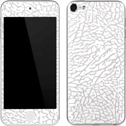 Elephant Print White Apple iPod Skin