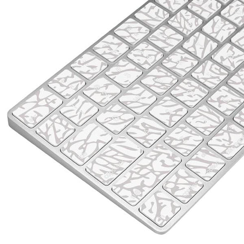 Elephant Print White Magic Keyboard Skin