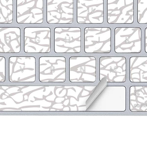 Elephant Print White Magic Keyboard Skin