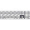 Elephant Print White Magic Keyboard with Numeric Keypad Skin