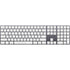 Elephant Print White Magic Keyboard with Numeric Keypad Skin