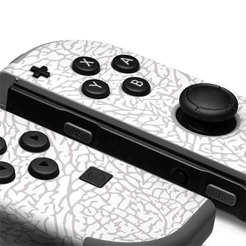 Elephant Print White Nintendo Joy-Con (L/R) Controller Skin