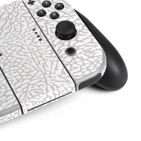 Elephant Print White Nintendo Switch OLED (2021) Skin