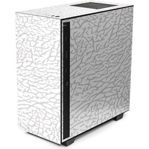 Elephant Print White NZXT H510 Compact ATX Mid-Tower Case Skin