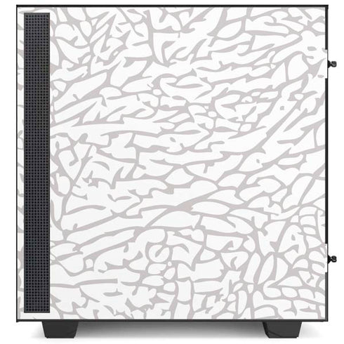 Elephant Print White NZXT H510 Compact ATX Mid-Tower Case Skin