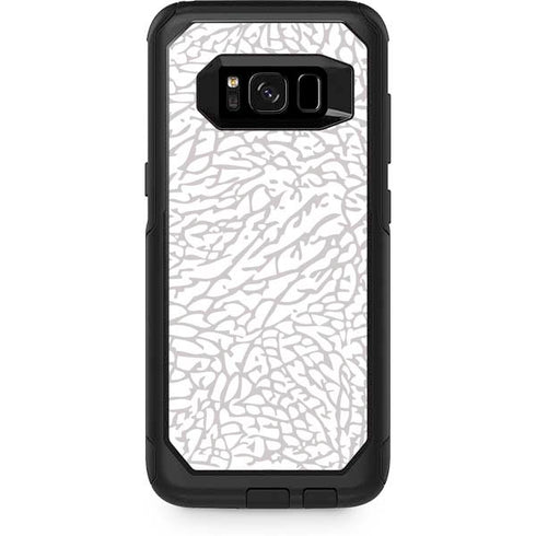 Elephant Print White Otterbox Commuter Galaxy Skin