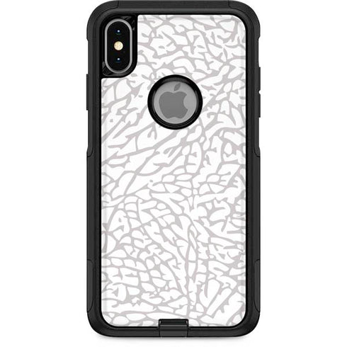 Elephant Print White Otterbox Commuter iPhone Skin