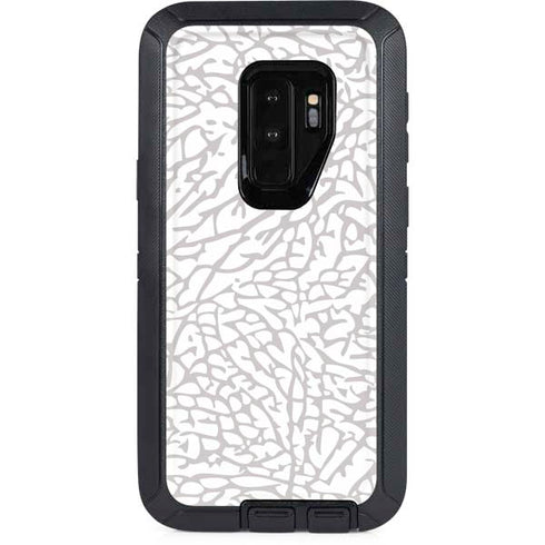Elephant Print White Otterbox Defender Galaxy Skin