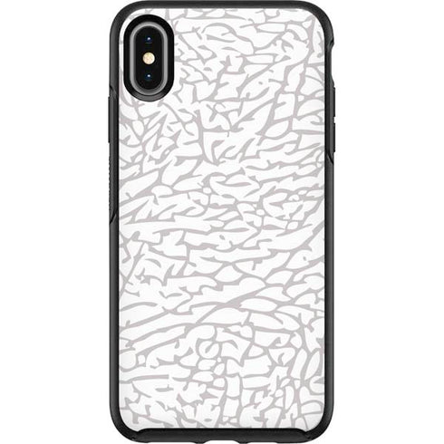 Elephant Print White Otterbox Symmetry iPhone Skin