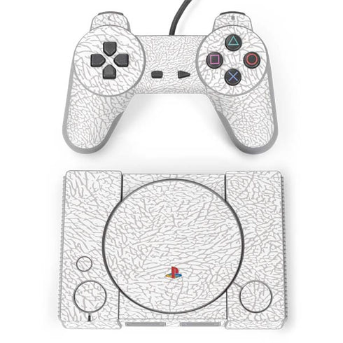 Elephant Print White PlayStation Classic Bundle Skin
