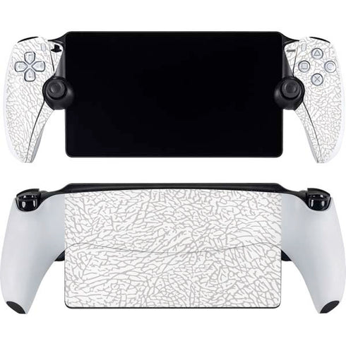 Elephant Print White PlayStation Portal Remote Player Skin
