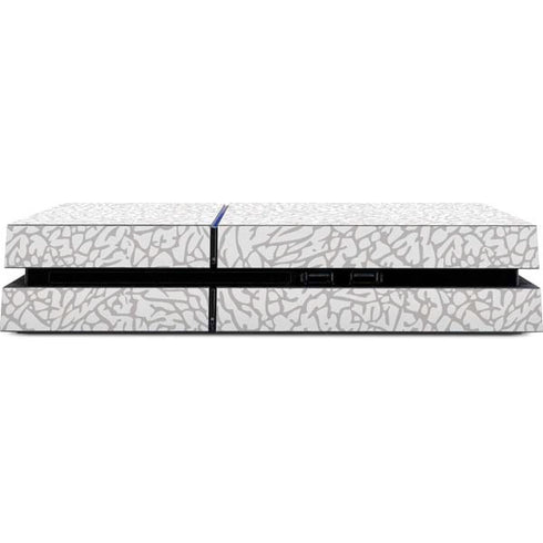 Elephant Print White PS4 Console Skin