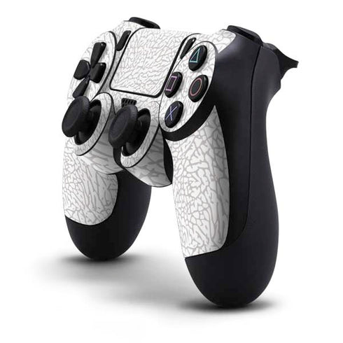 Elephant Print White PS4 Controller Skin
