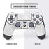 Elephant Print White PS4 Controller Skin